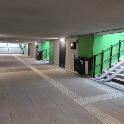 Platformy schodowe Omega w przejściach podziemnych w mieście Sosnowiec 
